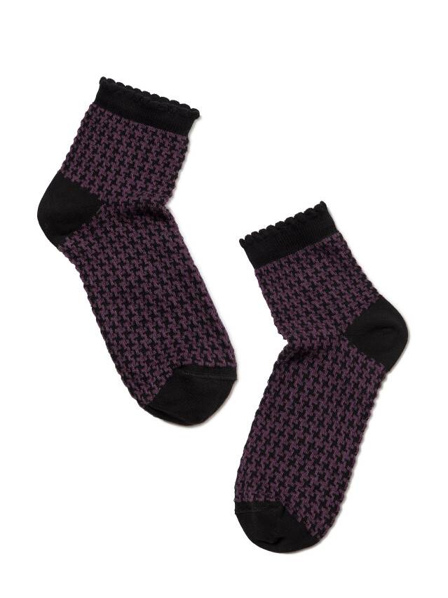 Women's socks CONTE ELEGANT CLASSIC, s.23, 056 black-aubergine - 2