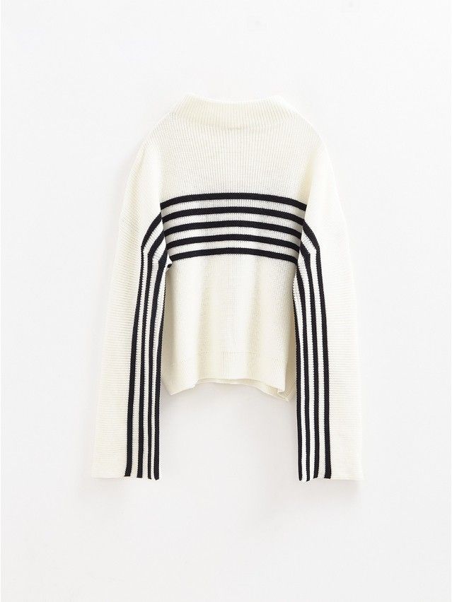 Women's pullover CONTE ELEGANT LDK2425, s.170-84, white-black - 8