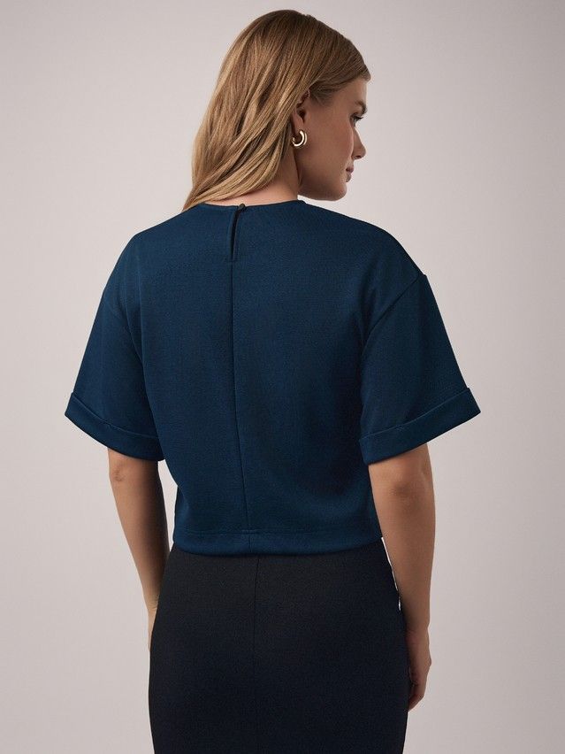 Women's polo neck shirt CONTE ELEGANT LD 2804, s.170-92, teal - 2