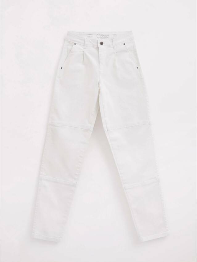 Denim trousers CONTE ELEGANT CON-436, s.170-102, white - 6