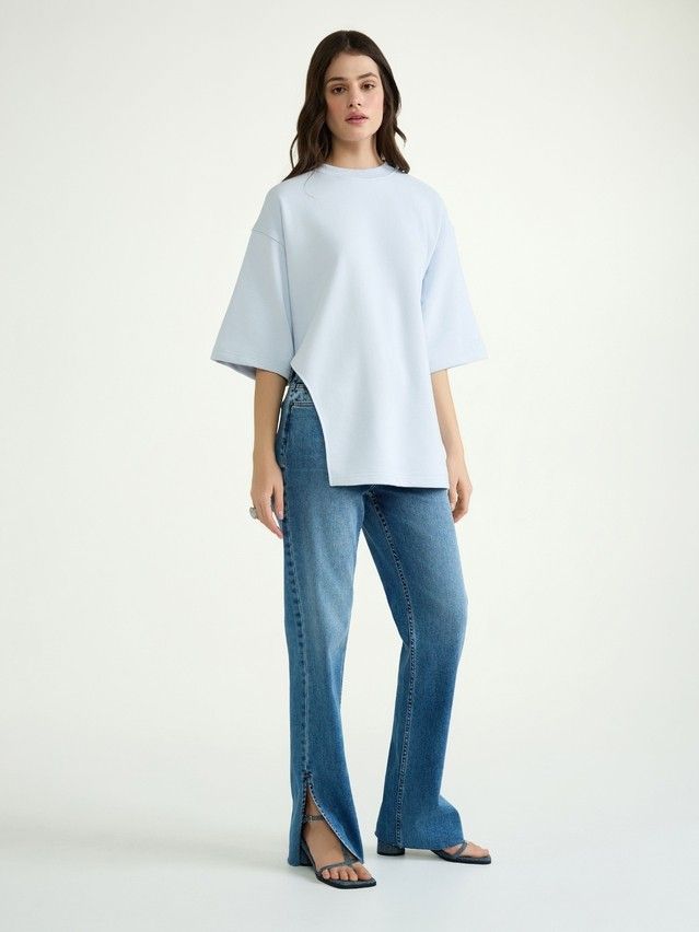 Women's polo neck shirt CONTE ELEGANT LD 3070, s.170-92, blue quartz - 2