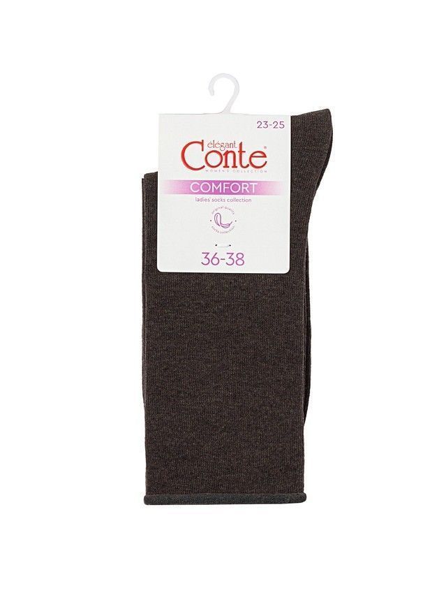 Women's socks CONTE ELEGANT COMFORT, s.23-25, 000 dark brown - 3