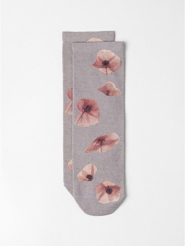 Women's socks CONTE FLOWERS, s.23-25, 1148 grey - 6