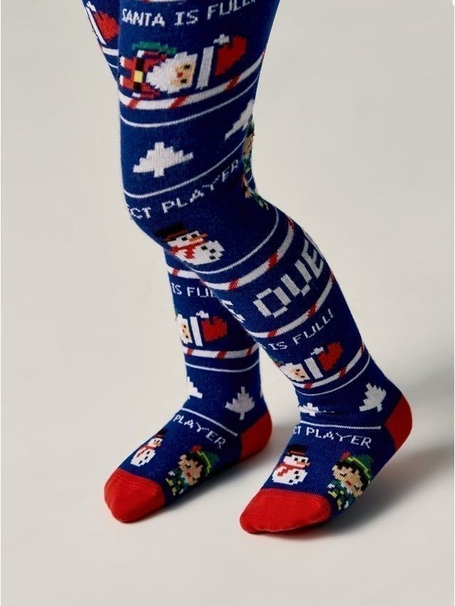Children's tights CONTE-KIDS NEW YEAR, s.80-86 (14),668 dark blue - 3