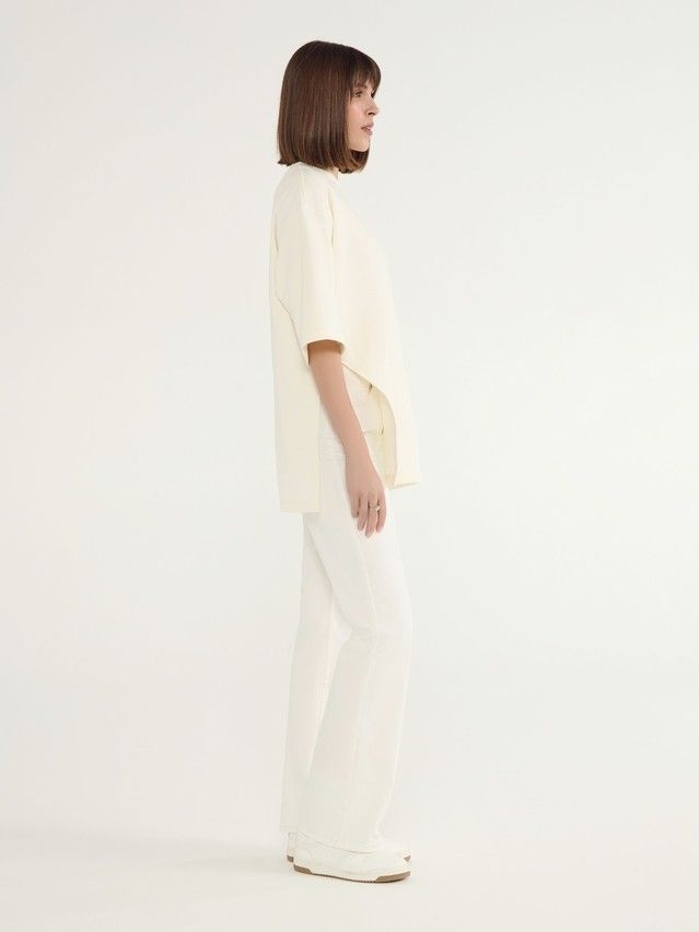 Women's polo neck shirt CONTE ELEGANT LD 3070, s.170-92, ecru - 4