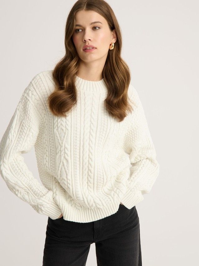 Women's pullover CONTE ELEGANT LDK23127, s.170-84, white - 1