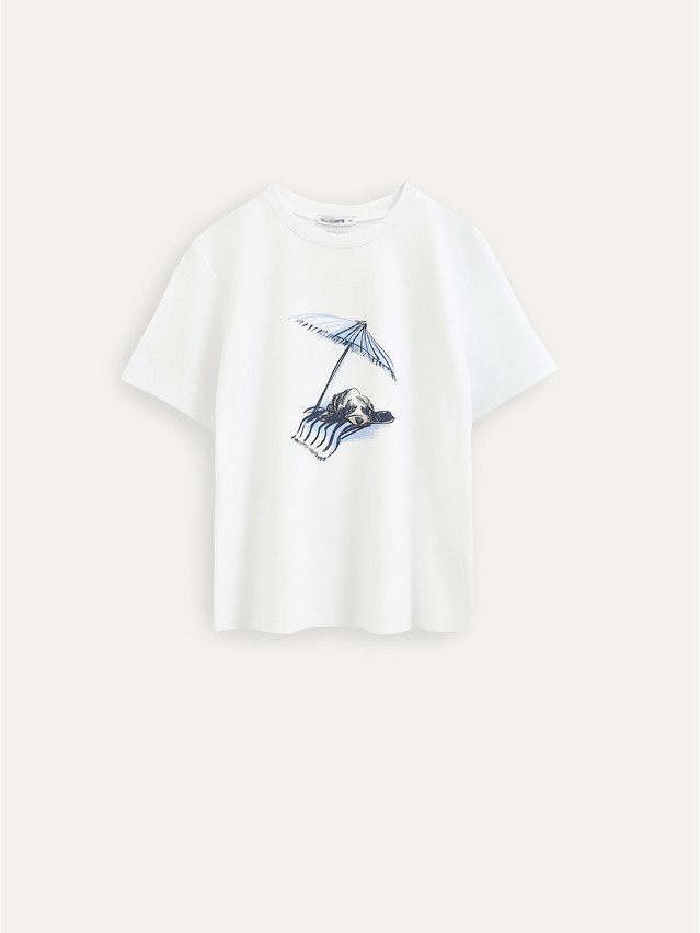 Women's polo neck shirt CONTE ELEGANT LD 3029, s.170-92, white-dog - 6