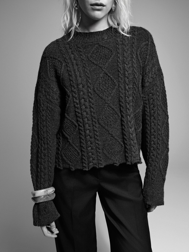 Women's pullover CONTE ELEGANT LDK24129, s.170-84, graphite melange - 5