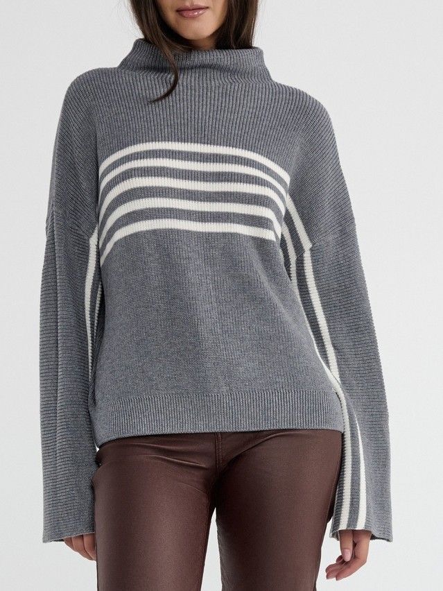 Women's pullover CONTE ELEGANT LDK23134, s.170-84, gray-white - 3