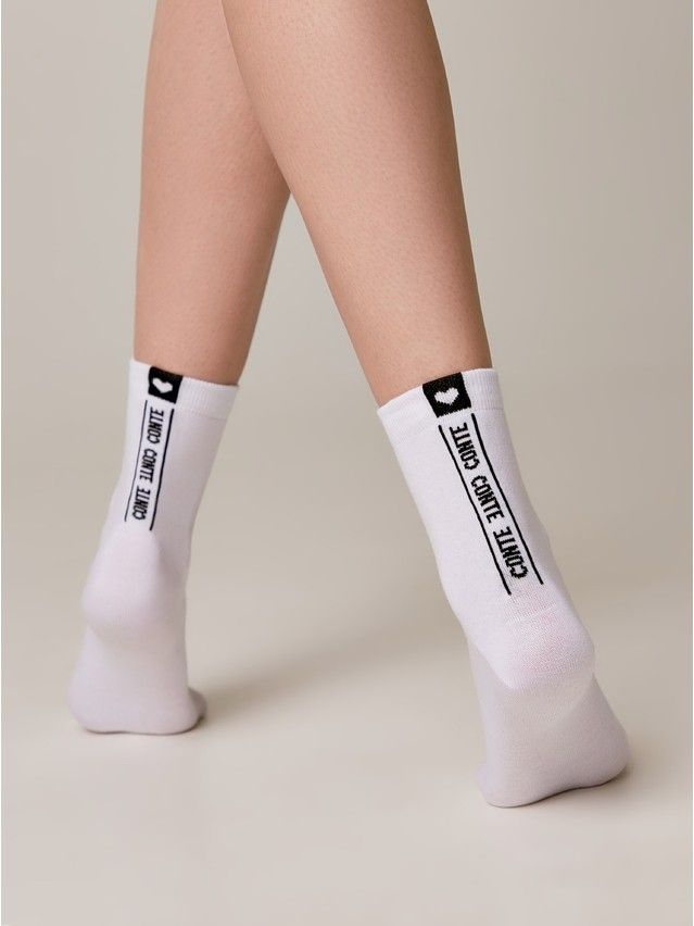 Women's socks CONTE ELEGANT CLASSIC, s.23, 152 white - 2