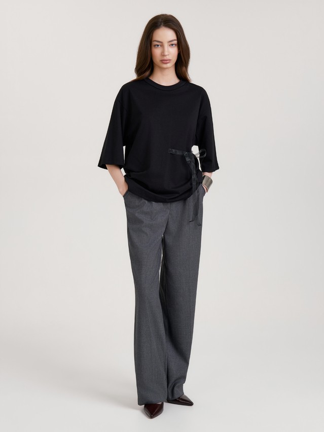 Women's polo neck shirt CONTE LD 3444, s.170-84, black - 2