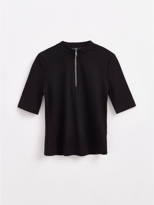 Women's polo neck shirt CONTE ELEGANT LD 1622, s.170-92, black - 6