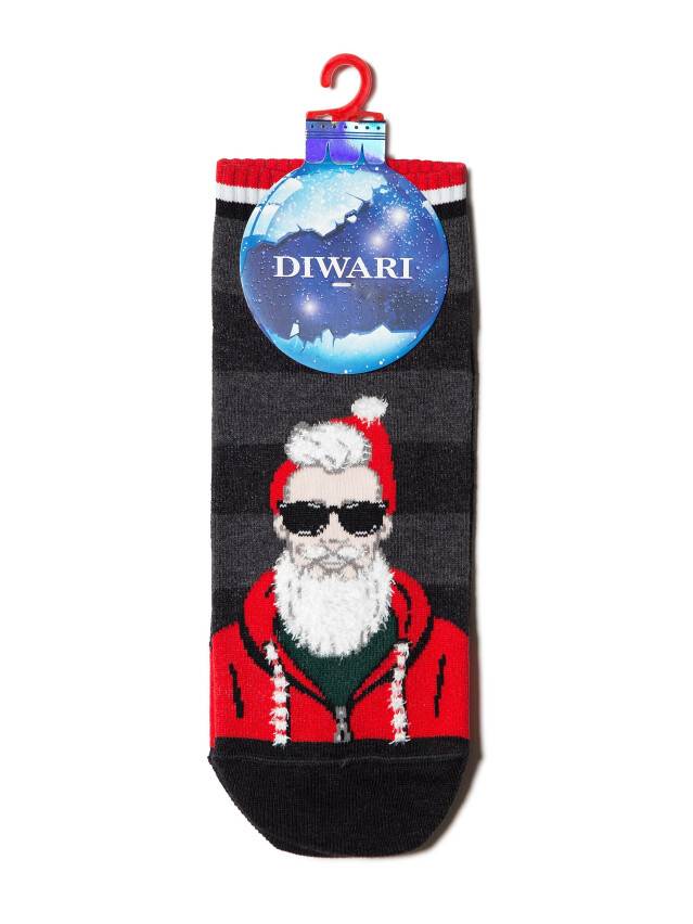 Men's socks DiWaRi NEW YEAR, s. 42-43-29, 122 dark grey - 2