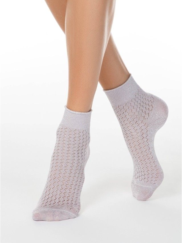 Women's viscose socks AJOUR 19С-186SP, s.36-37, 180 ash pink - 1