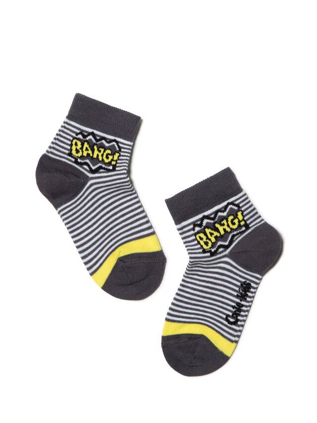 Children's socks CONTE-KIDS TIP-TOP, s.18-20, 296 dark grey - 1