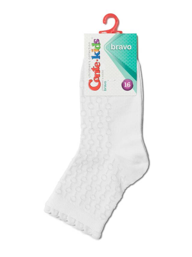 Children's socks CONTE-KIDS BRAVO, s.24-26, 185 white - 2