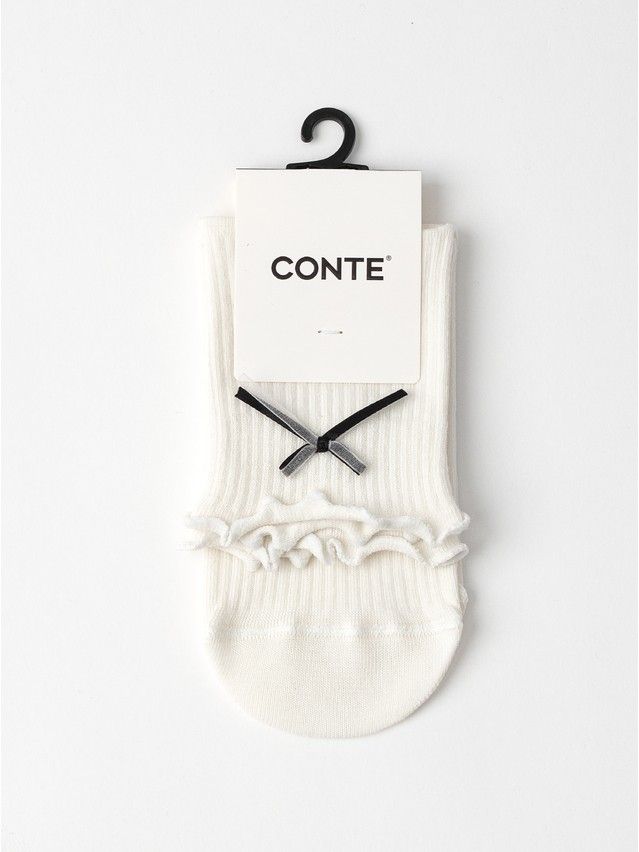 Women's socks CONTE, s.23-25, 1158 milky - 3