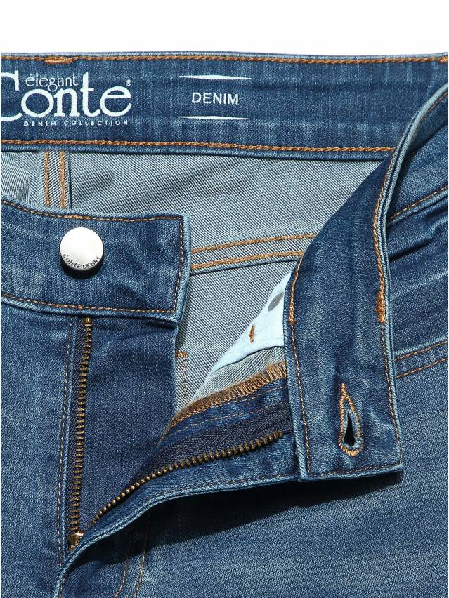 Denim trousers CONTE ELEGANT CON-154, s.170-102, mid stone - 6