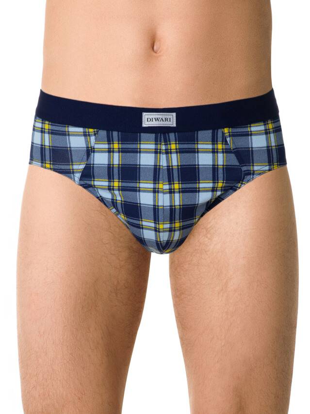 Men's underpants DIWARI SHAPE MSL 815, s.78,82, royal blue-yellow - 2