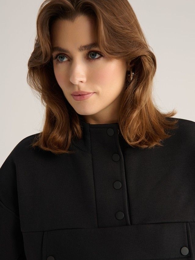 Women's polo neck shirt CONTE ELEGANT LD 2836, s.170-92, black - 5