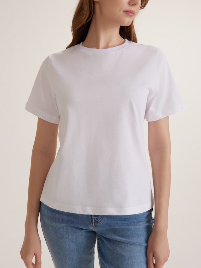Women's polo neck shirt CONTE ELEGANT BASIC COLLECTION LD 5024, s.170-84, white - 3