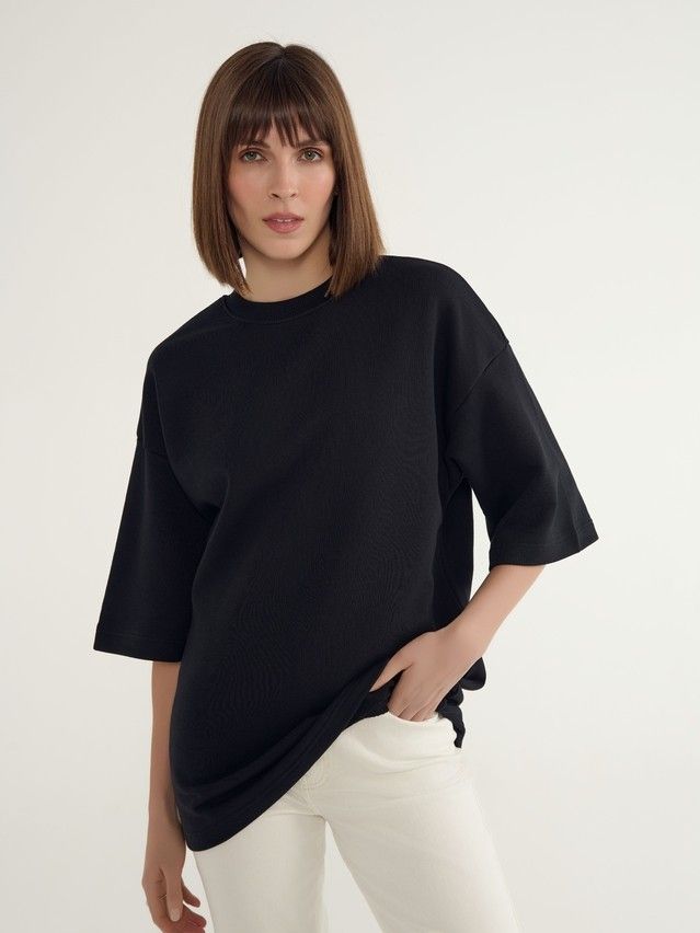 Women's polo neck shirt CONTE ELEGANT LD 3052, s.170-88, black - 5