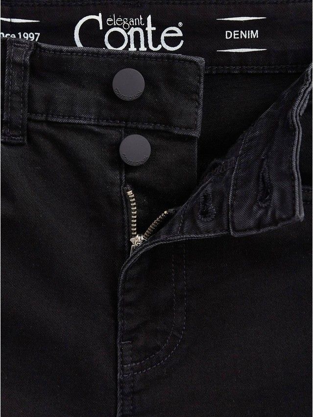 Denim trousers CONTE ELEGANT CON-395, s.170-102, washed black - 8