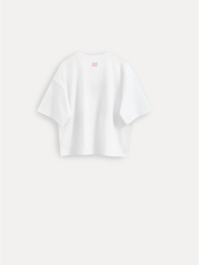 Women's polo neck shirt CONTE ELEGANT LD 3032, s.170-92, white-cake - 2