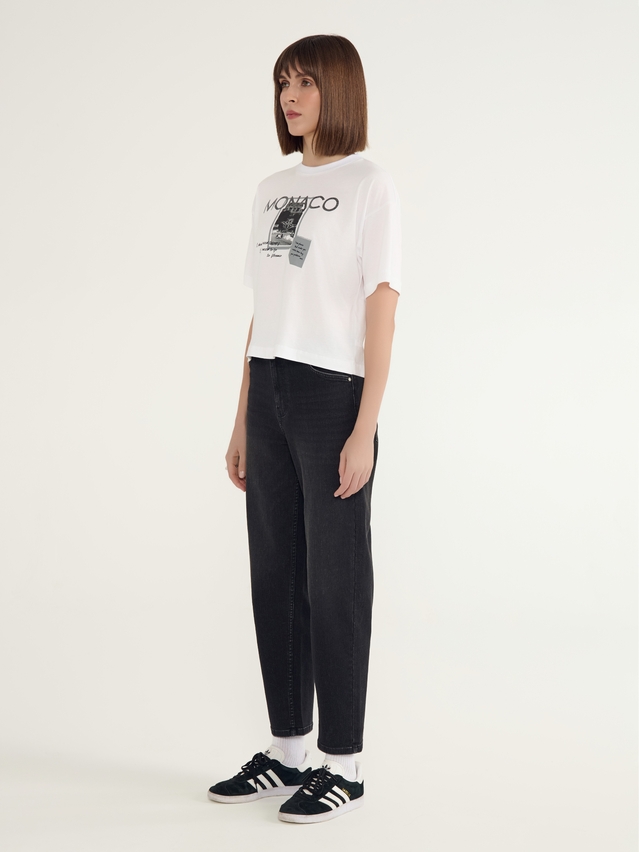 Women's polo neck shirt CONTE ELEGANT LD 3032, s.170-92, white-monaco - 6