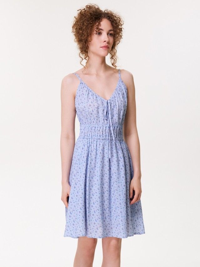 Women's sundress CONTE LSF 3816, s.170-84-90, blue-flowers - 4