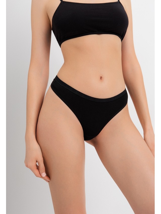 Women's panties CONTE ELEGANT COMFORT COTTON LST 5569, s.90, black - 6