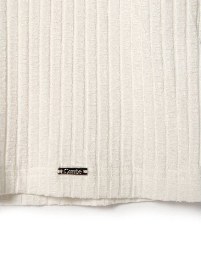 Women's polo neck shirt CONTE ELEGANT LD 822, s.170-100, milky - 4