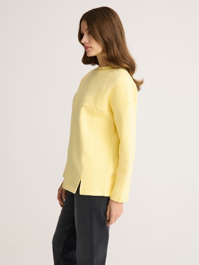 Women's polo neck shirt CONTE ELEGANT LD 2832, s.170-92, panna cotta - 3