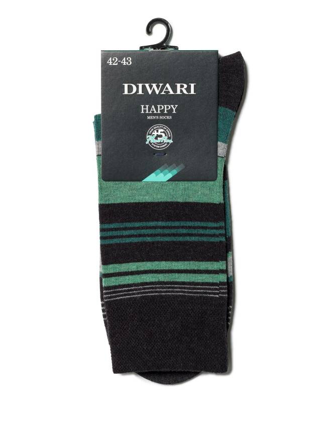Men's socks HAPPY 15С-23SP, rives. 40-41, 129 dark turquoise - 2