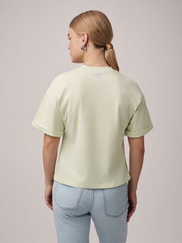 Women's polo neck shirt CONTE ELEGANT LD 2699, s.170-92, pistachio-girls - 2