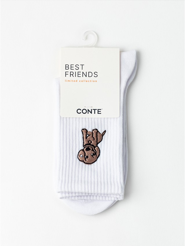 Women's socks CONTE FANTASY, s.23-25, 1083 white - 4