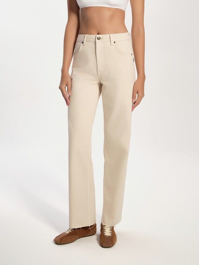 Denim trousers CONTE ELEGANT CON-735, s.170-102, ecru - 3
