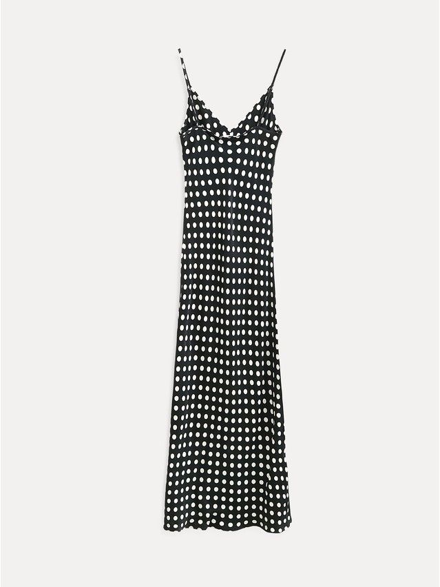 Women's gown CONTE ELEGANT LPL 2613, s.170-84-90, black-white dots - 5