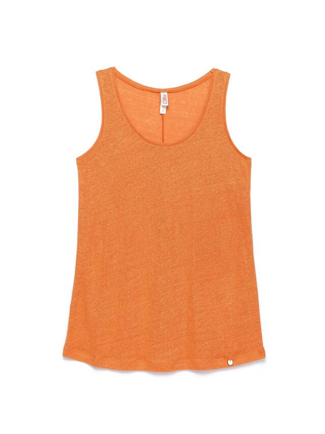 Women's polo neck shirt CONTE ELEGANT LD 920, s.170-88, apricot orange - 4