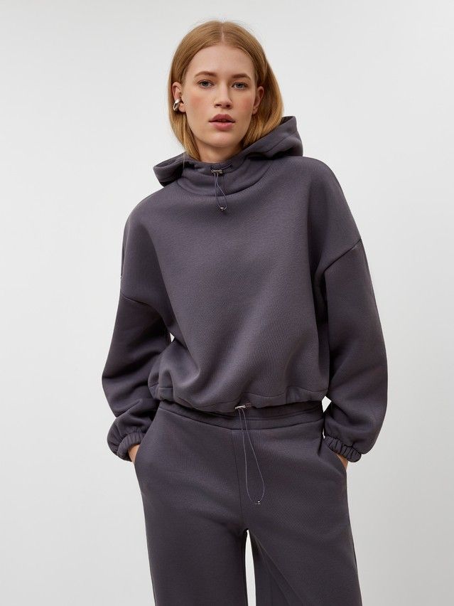 Women's polo neck shirt CONTE LD 3233, s.170-84, graphite - 1