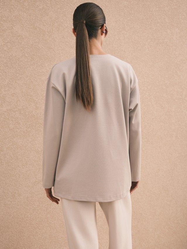Women's polo neck shirt CONTE ELEGANT LD 3142, s.170-84, beige - 3