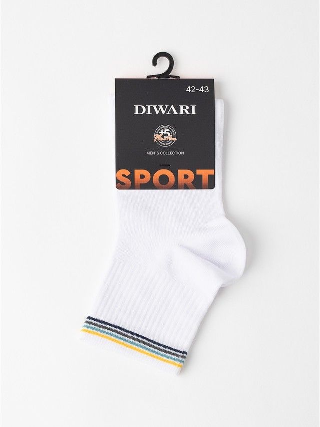Men's socks DIWARI SPORT, s.25, 972 white - 5