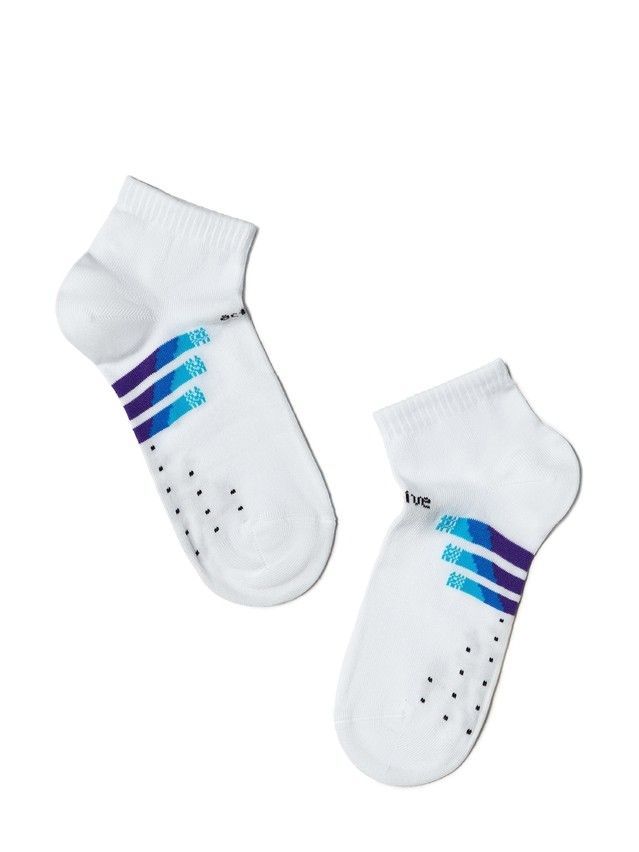 Children's socks CONTE-KIDS ACTIVE, s.33-35, 315 white-blue - 1