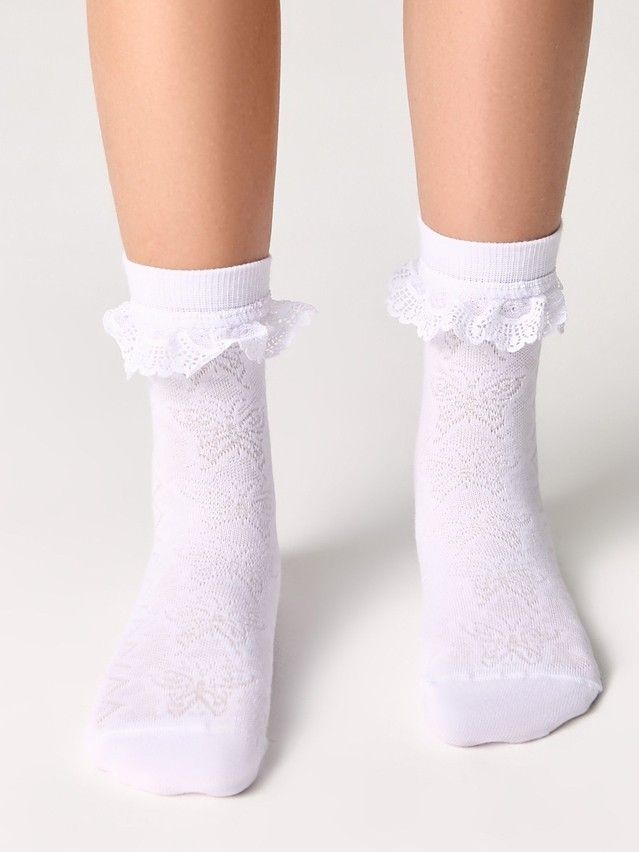 Children's socks CONTE-KIDS TIP-TOP, s.27-29, 078 white - 1