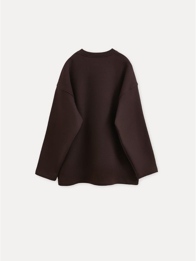 Women's polo neck shirt CONTE LD 3231, s.170-84, dark chocolate - 5