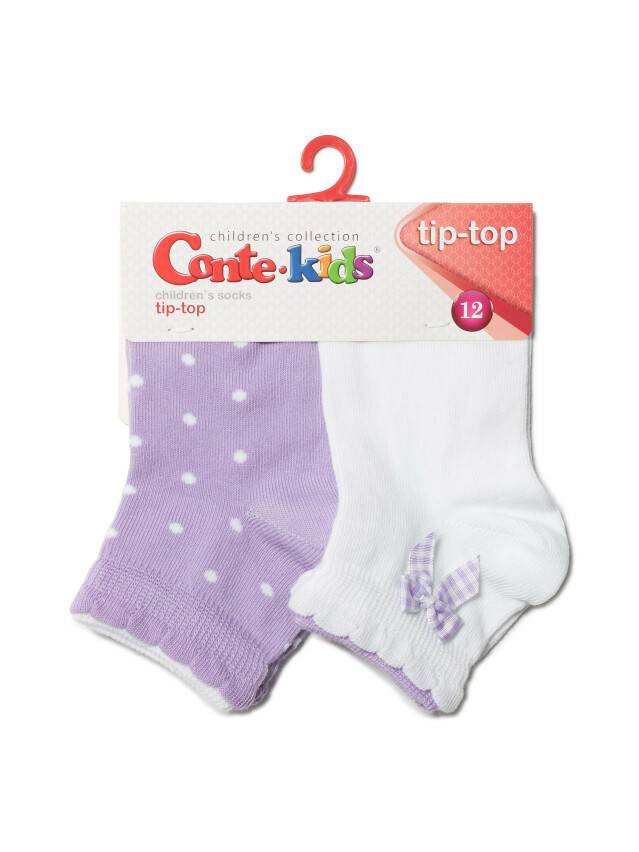 Children's socks CONTE-KIDS TIP-TOP (2 pairs),s.18-20, 705 white-lilac - 4