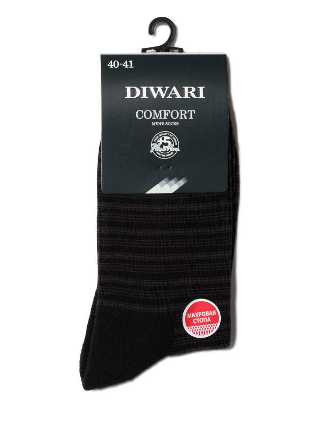Men's socks DiWaRi COMFORT, s. 40-41, 012 black - 2