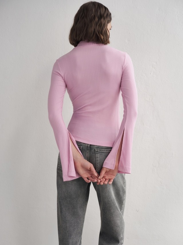 Women's polo neck shirt CONTE LD 3241, s.170-84, pink - 3