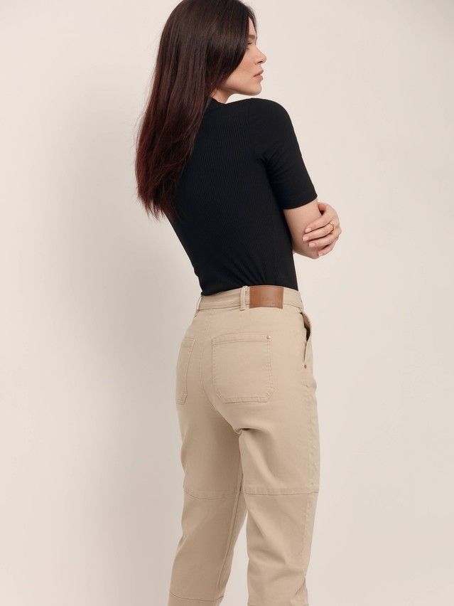Women's polo neck shirt CONTE ELEGANT LD 1622, s.170-92, black - 4