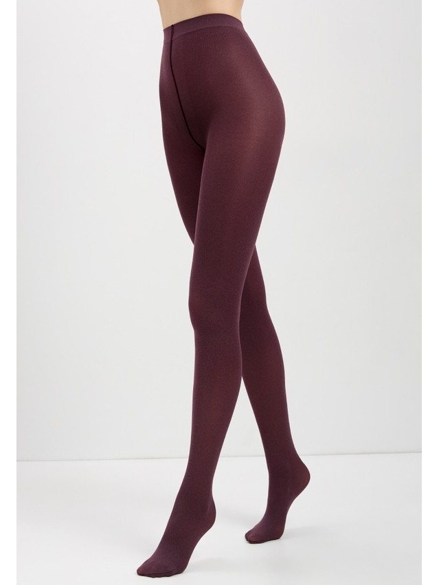 Women's tights CONTE ELEGANT TRENDY MELANGE, s.2, melanzana - 8